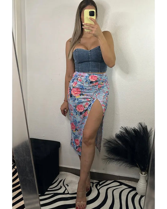 FALDA FLORES