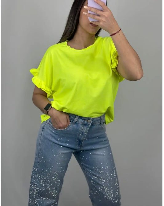 CAMISETA AMARILLA FLUOR
