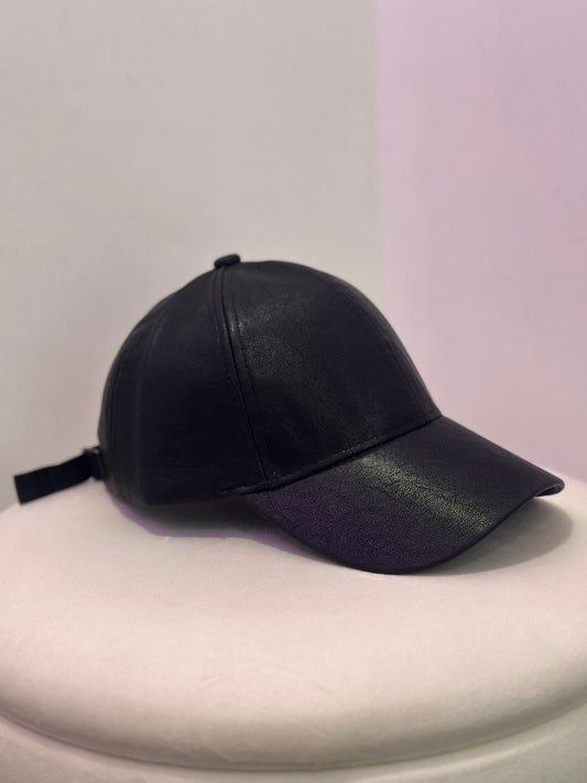 GORRA POLIPIEL NEGRA