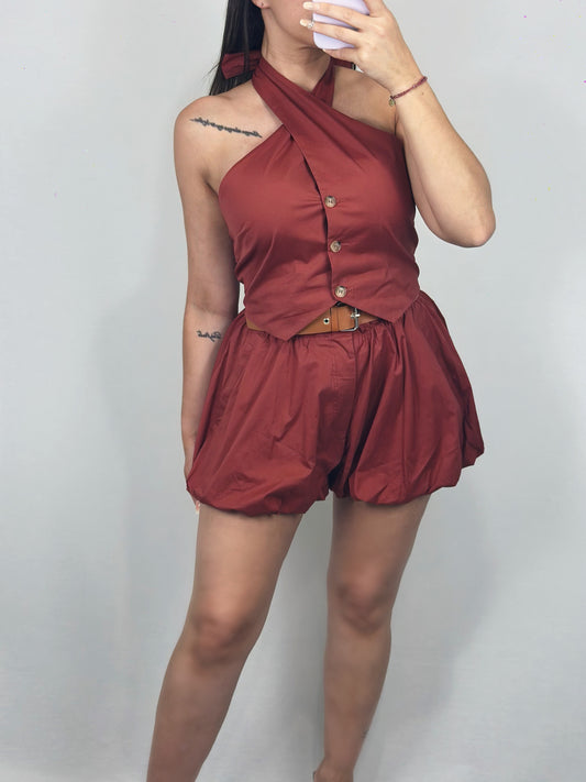 CONJUNTO HALTER TEJA LUM