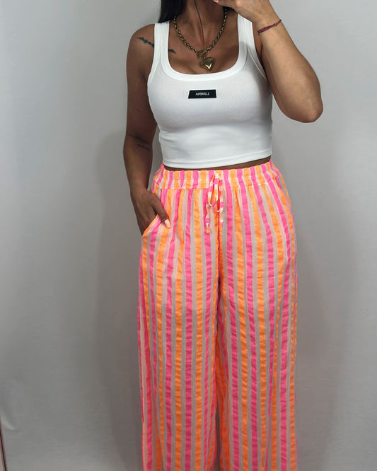 PANTALÓN BICOLOR FLÚOR